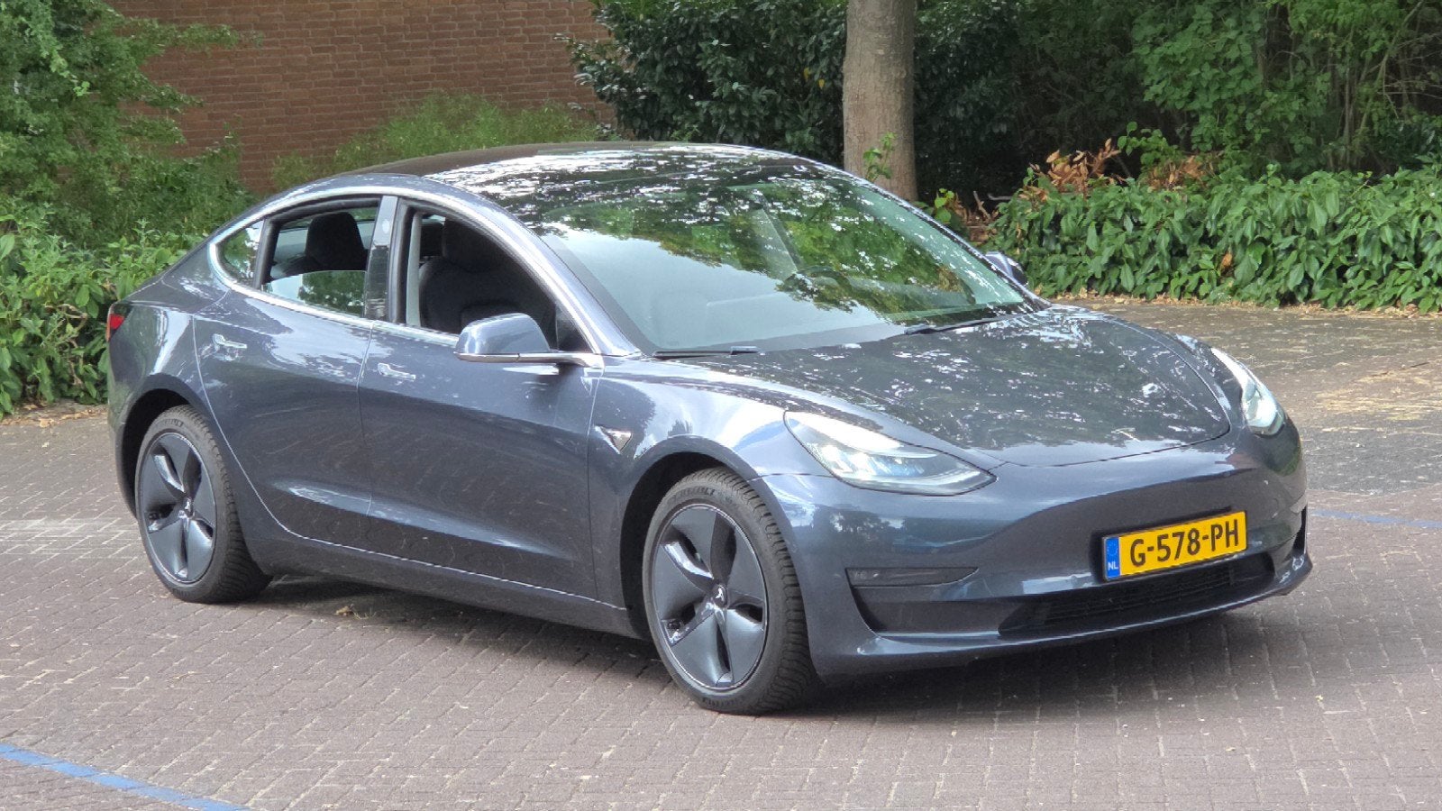 Tesla 3, SOH 98%, 77k km, Auto's, Automaat, Zwart, Origineel Nederlands, Elektrisch