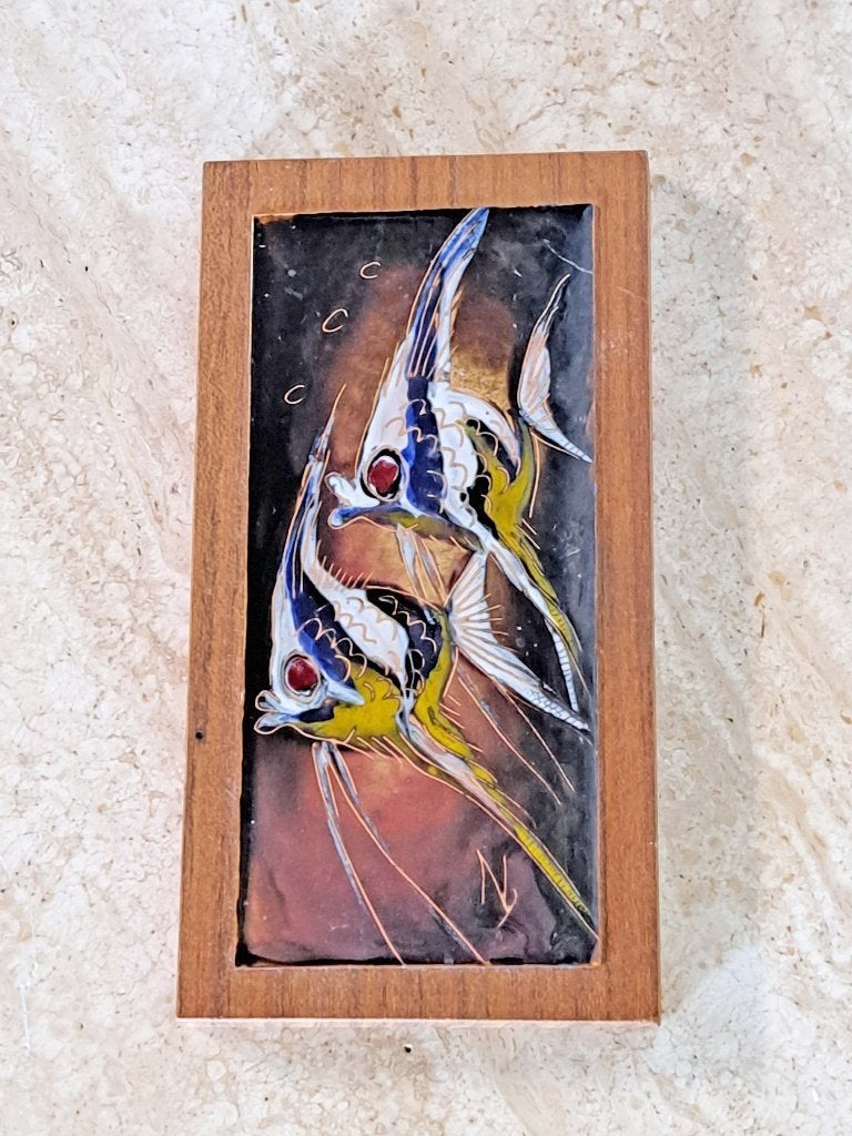 Nella  Damsma Vintage Emaille Design Schilderij Kunst, Antiek en Kunst, Ophalen of Verzenden