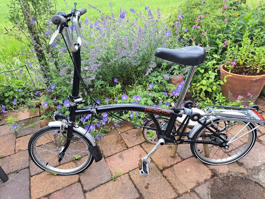 Brompton klassieke vouwfiets, Ophalen, Gebruikt, Brompton, 16 tot 18 inch