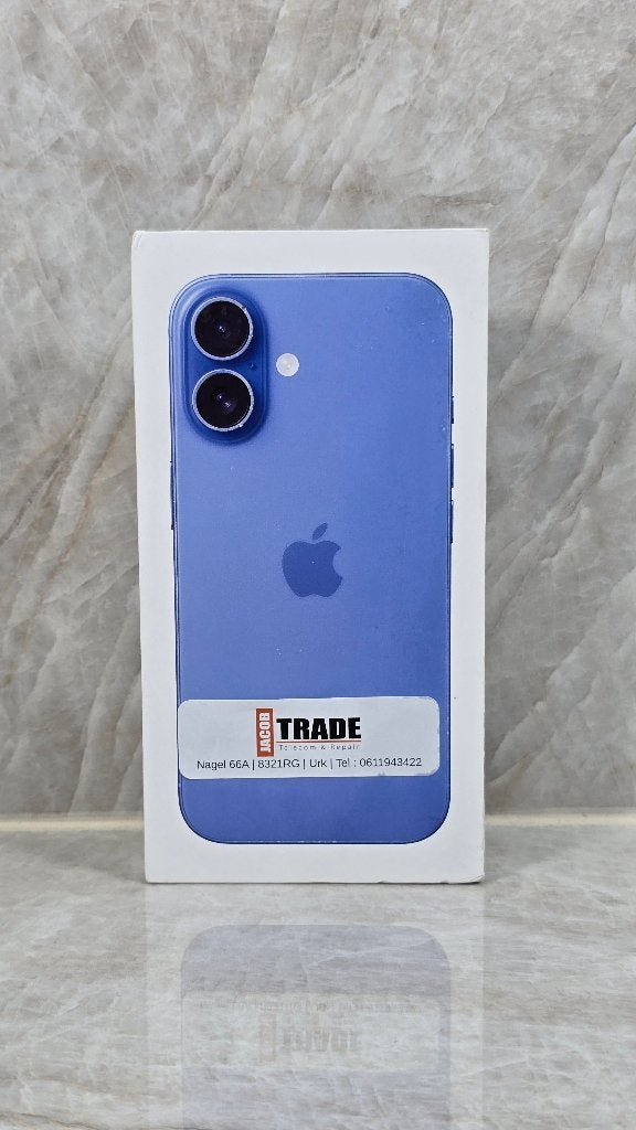 Apple iPhone 16 128GB Blauw, Telecommunicatie, Mobiele telefoons | Apple iPhone, Nieuw, 128 GB, Zonder abonnement, Zonder simlock