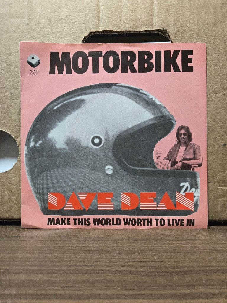 Dave Dean - Motorbike (30 euro op discogs), Cd's en Dvd's, Vinyl Singles, Zo goed als nieuw, Pop, Beschermende buitenhoes, Fotohoes
