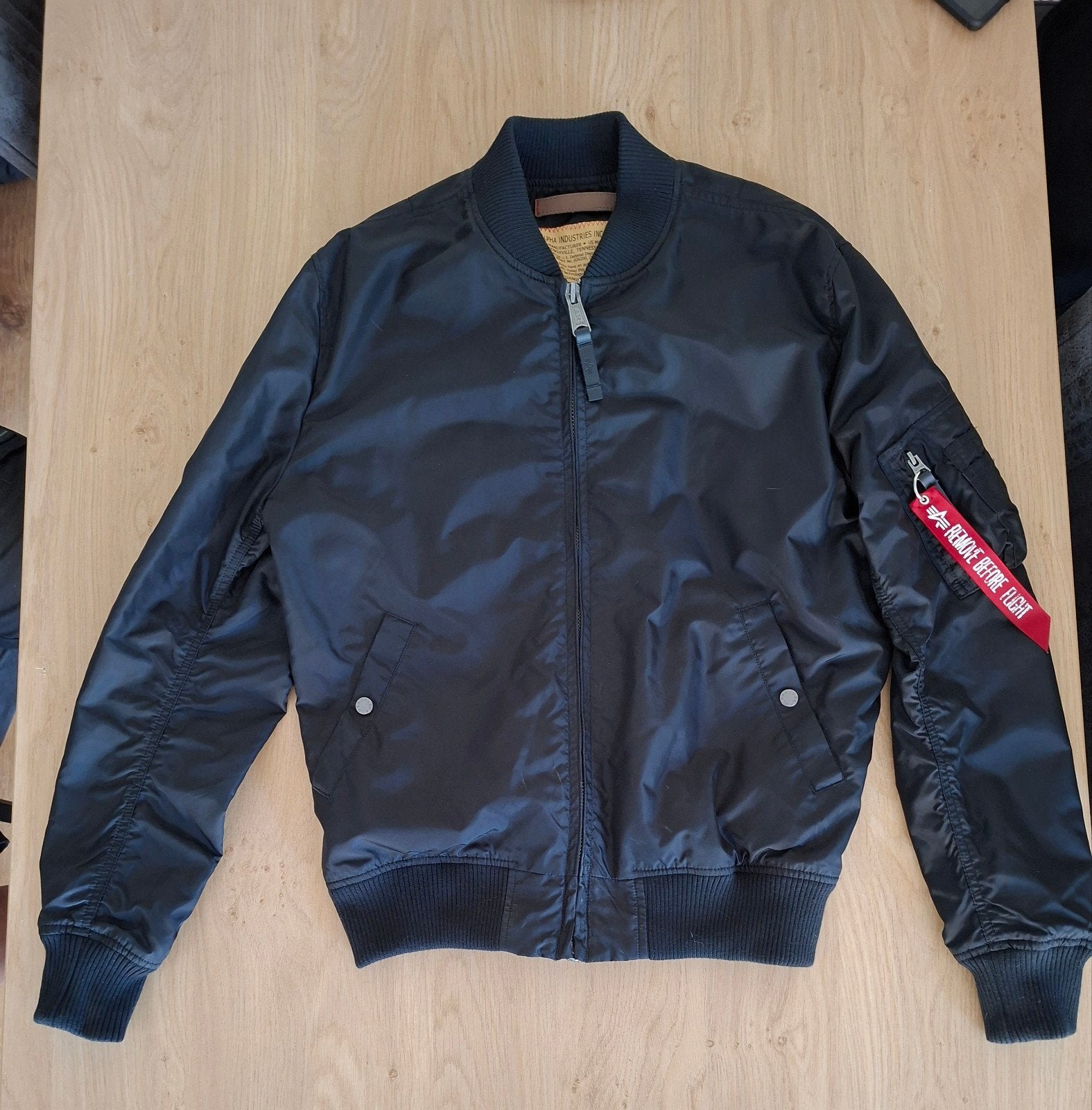 Alpha Industries Inc bomber, Maat 52/54 (L), Alpha Industries, Zwart, Nieuw