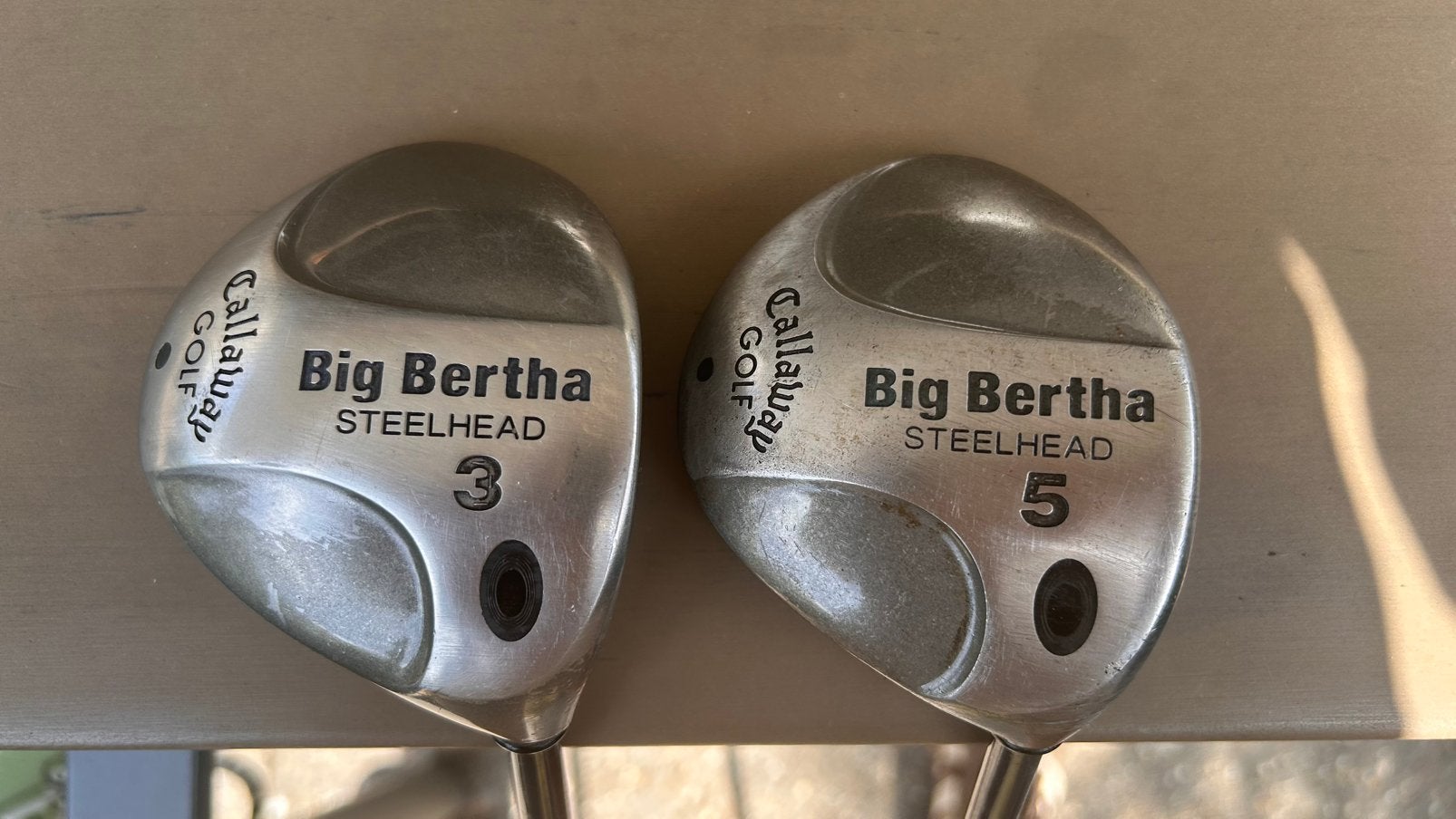 Callaway Big Bertha Steelhead 3 & 5 Woods (17,50/stuk), Sport en Fitness, Golf, Ophalen, Gebruikt, Club, Callaway