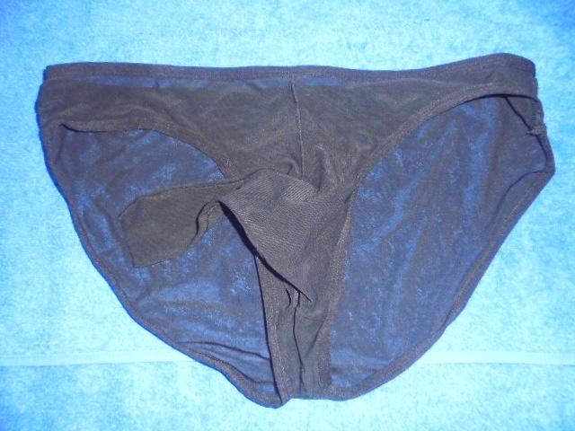 slipje met koker, Verzenden, Zwart, Slip