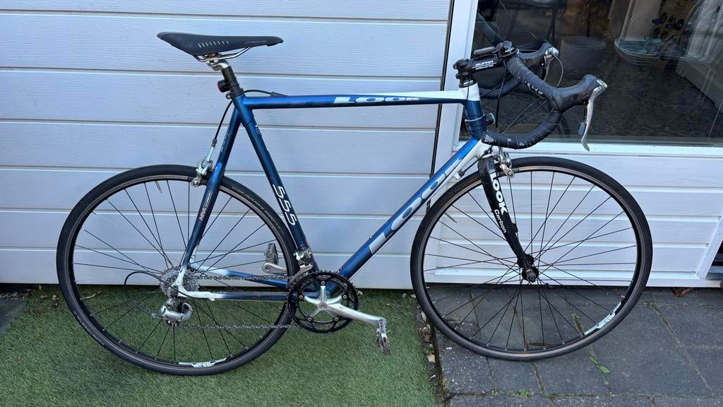LOOK 555 Racefiets - Blauw/Wit, Carbon, 28 inch, Gebruikt, Carbon, 10 tot 15 versnellingen
