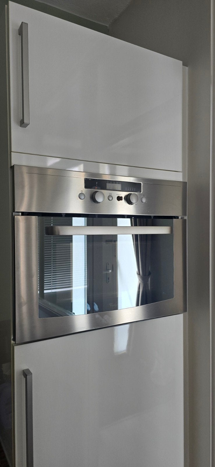 Whirlpool AMW 520/IX inbouw combi oven - magnetron, Witgoed en Apparatuur, Ovens, Ophalen, Gebruikt