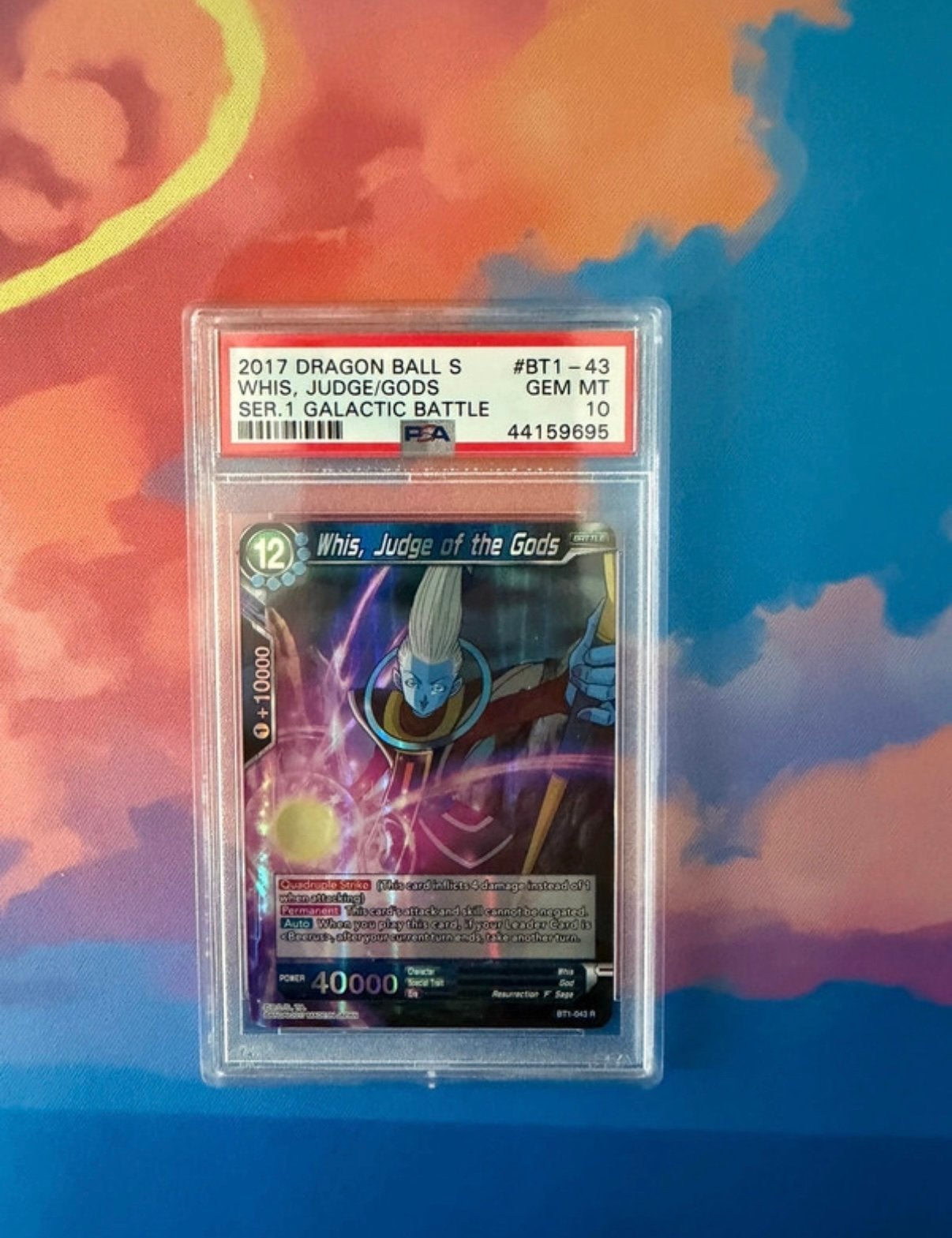 Dragon Ball Whis, Judge of the Gods PSA 10, Ophalen of Verzenden, Zo goed als nieuw, Losse kaart