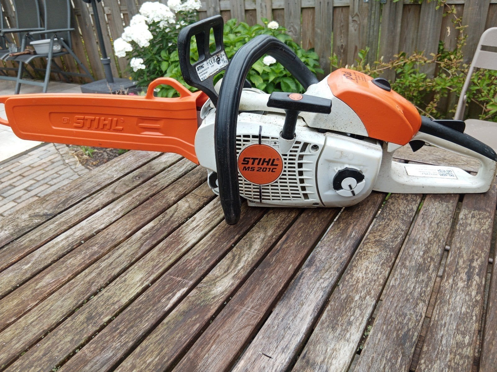 Stihl MS 201C Kettingzaag - Krachtig en Betrouwbaar, Ophalen of Verzenden, Gebruikt, Boomzaag, Stihl