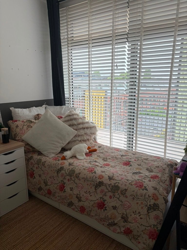 FLEKKE Bedbank met 2 lades, Ophalen, 100 cm, Tweepersoons, Zo goed als nieuw