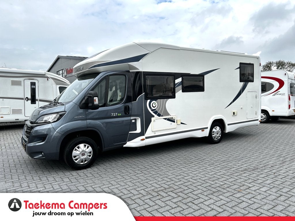 Fiat Chausson Welcome 727GA Enkele-bedden/Hefbed/2016/Euro-5, Caravans en Kamperen, Fiat, 7 tot 8 meter, Half-integraal, 7 tot 8 meter