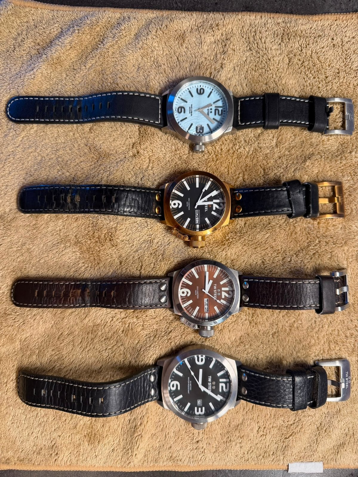 TW Steel Originele horloges Meerdere Horloges, Ophalen of Verzenden, Zo goed als nieuw, Leer, Overige merken