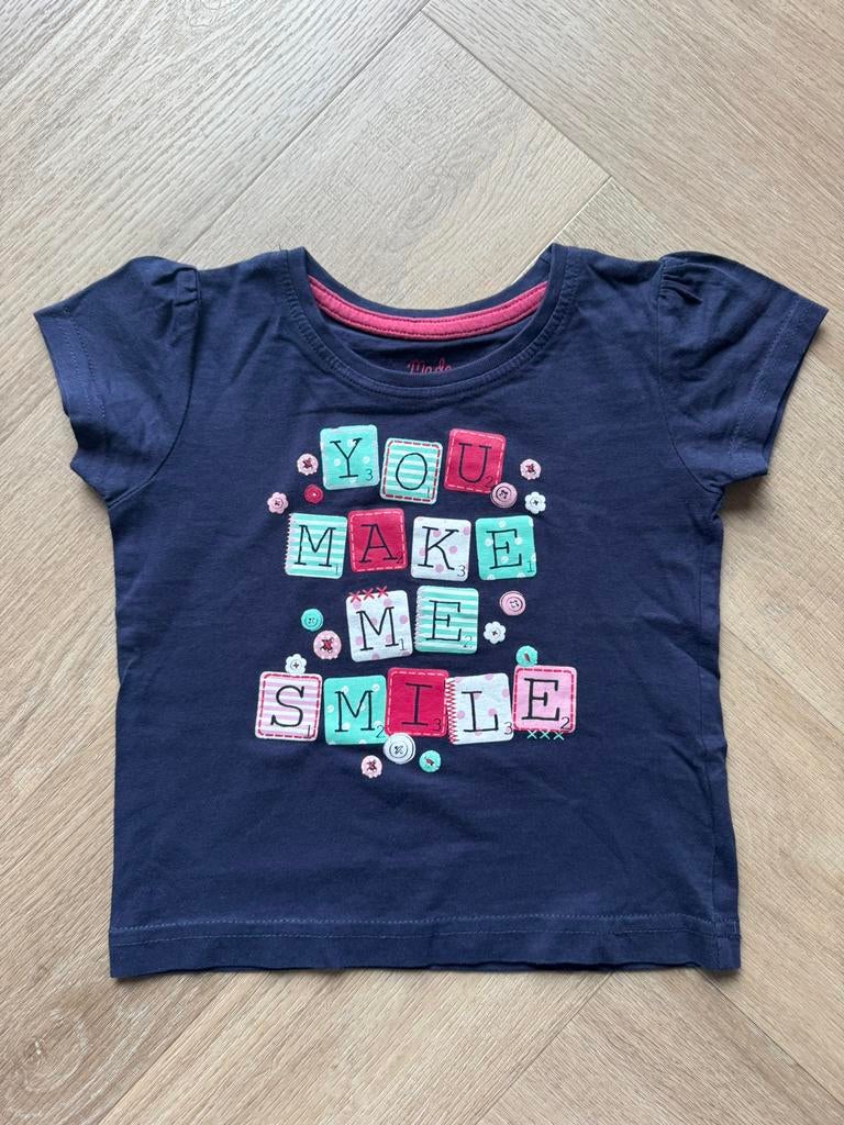 Young Dimension meisjes shirt blauw maat 86, Ophalen of Verzenden, Zo goed als nieuw, Meisje, Shirtje of Longsleeve