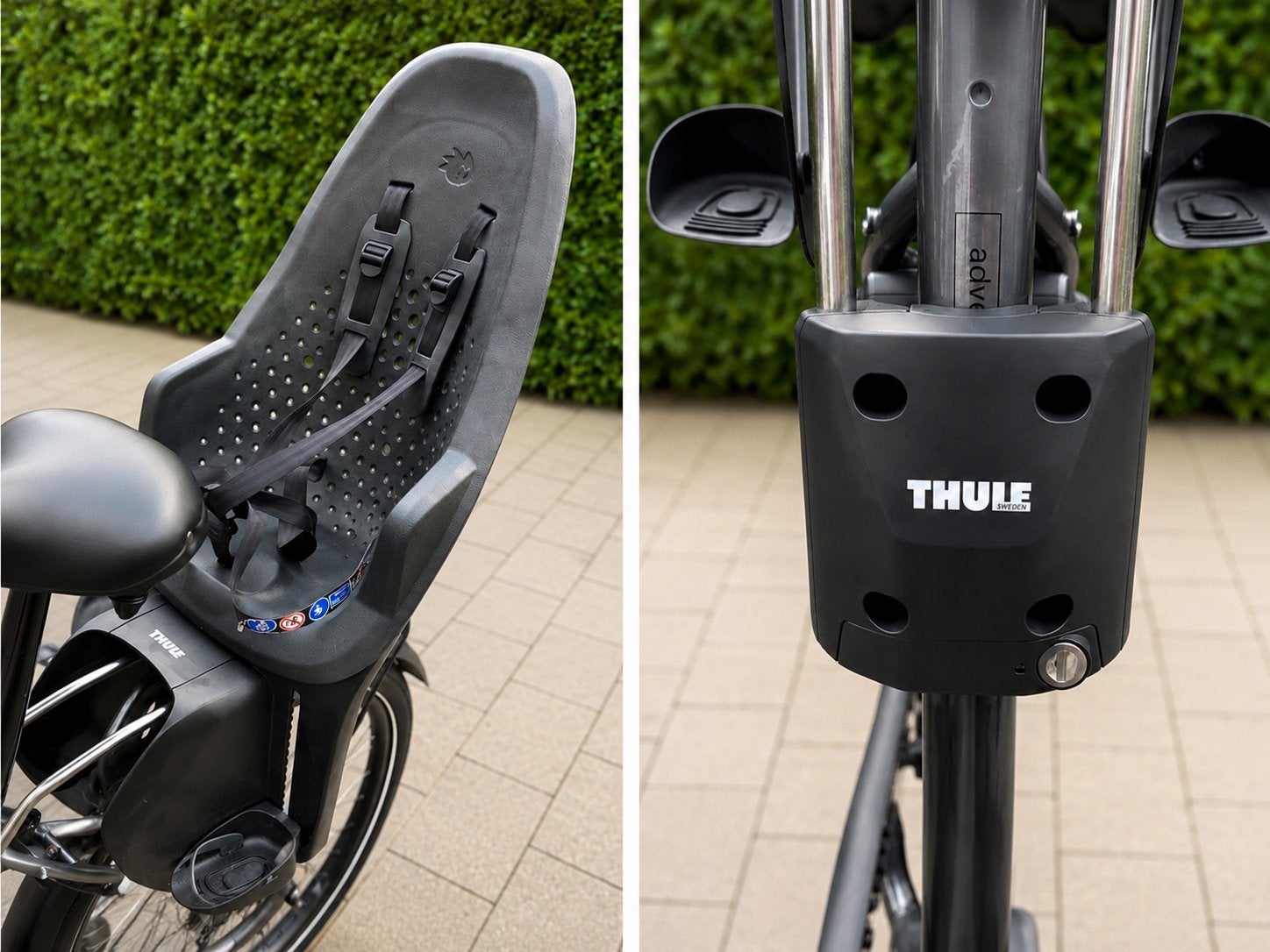 Thule Yepp 2 Maxi Fietsstoeltje achter. Framebevestiging, Ophalen, Gebruikt, Achterzitje