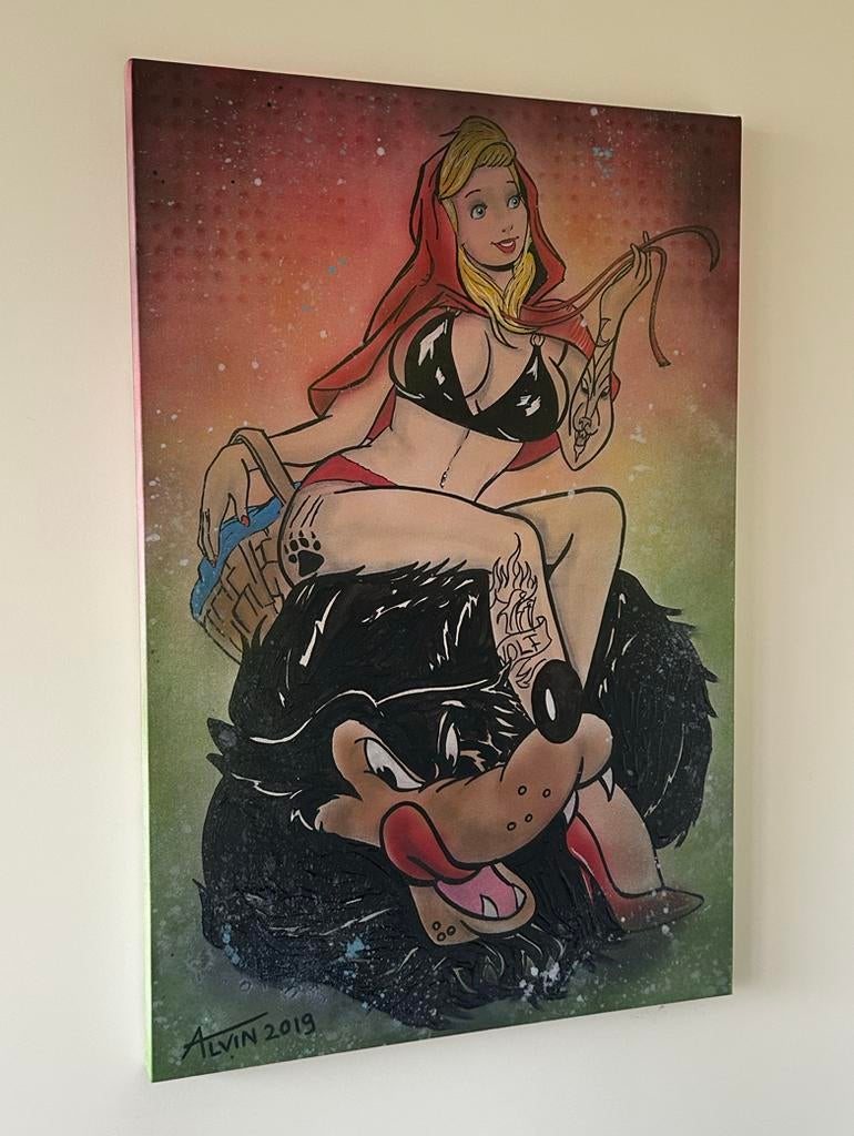 Alvin Silvrants - Disney sexy Tattoo rebel Red Riding Hood, Antiek en Kunst, Ophalen