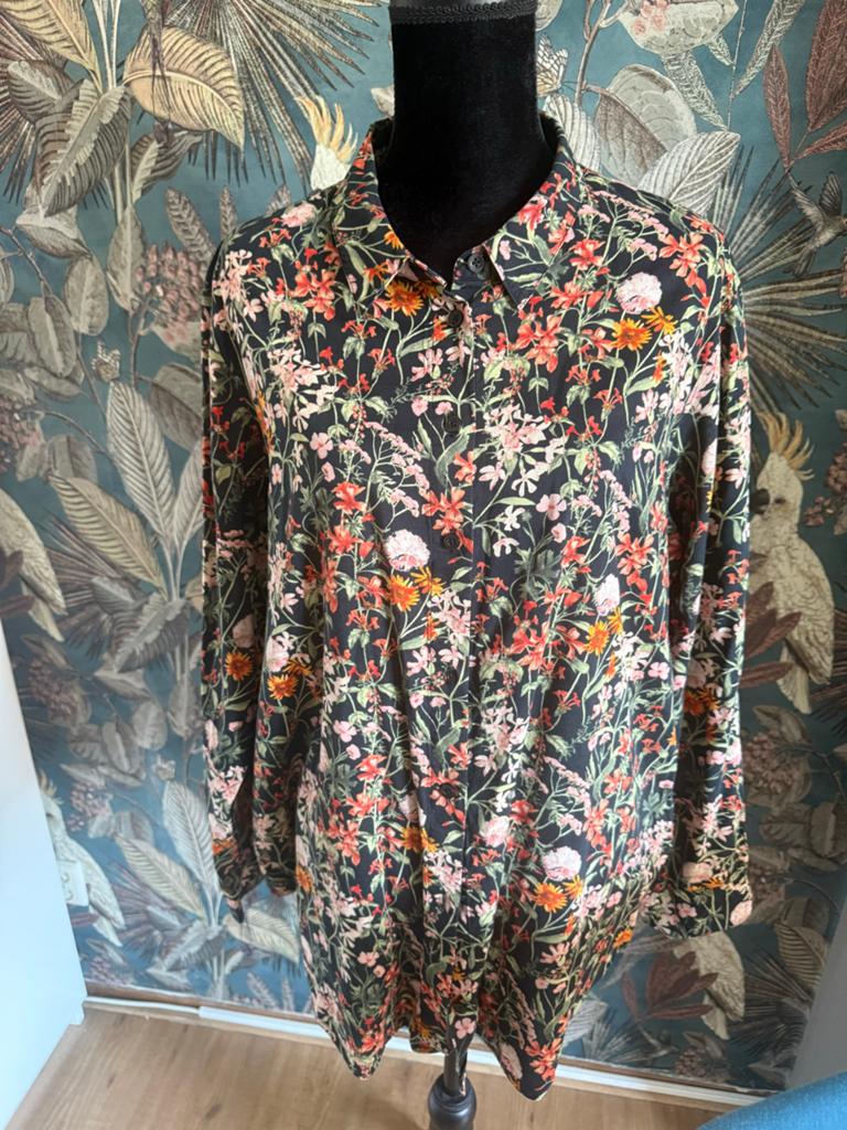 Scotch & Soda blouse met bloemenprint - Maat XL, Ophalen of Verzenden, Zo goed als nieuw, Maat 46/48 (XL) of groter, Overige kleuren