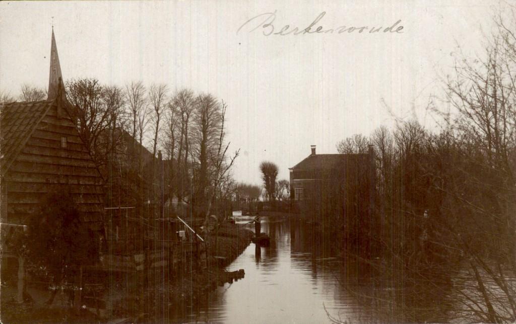 Berkenwoude - Fotokaart - Sloot, Verzamelen, Ophalen of Verzenden, 1920 tot 1940, Ongelopen, Zuid-Holland