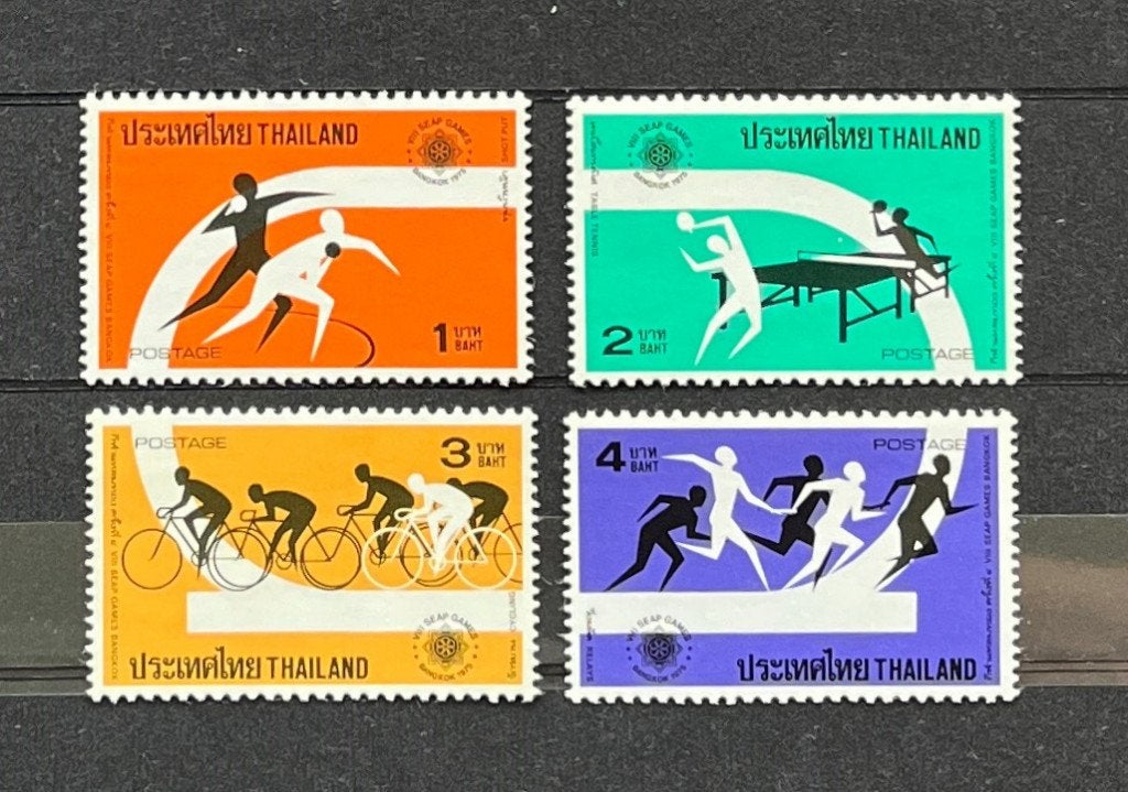 Thailand 1975 Postfris 8th SEAP Games Bangkok, Ophalen of Verzenden, Postfris, Sport