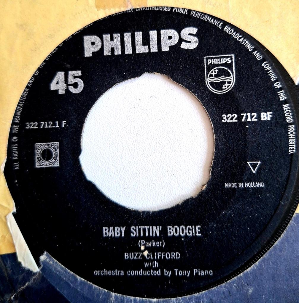 7"/SINGLE  BUZZ CLIFFORD - Baby Sittin' Boogie, Ophalen of Verzenden, Gebruikt, Pop