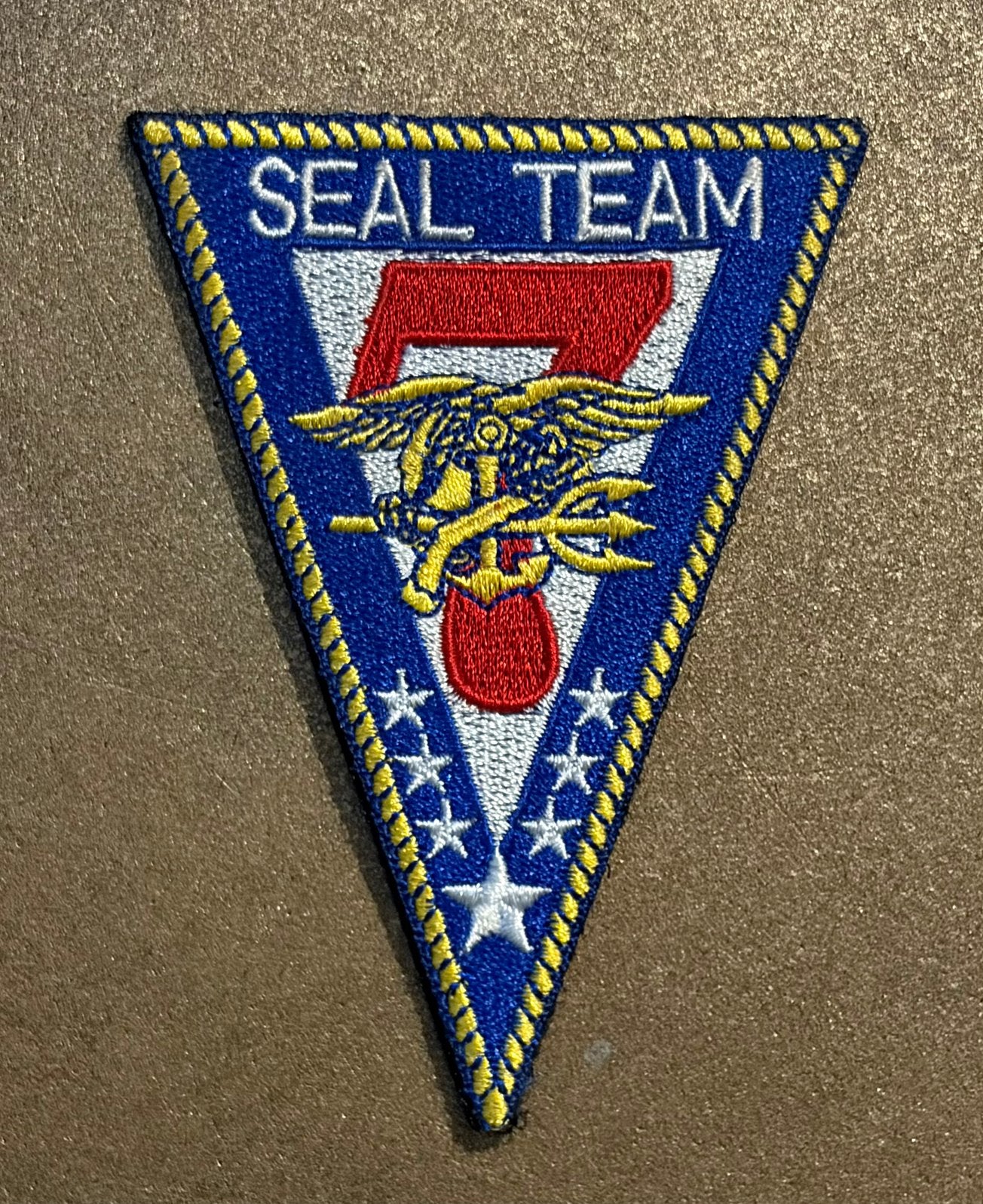 US Navy Seal team 7 patch (velcro), Ophalen of Verzenden, Marine, Amerika, Embleem of Badge