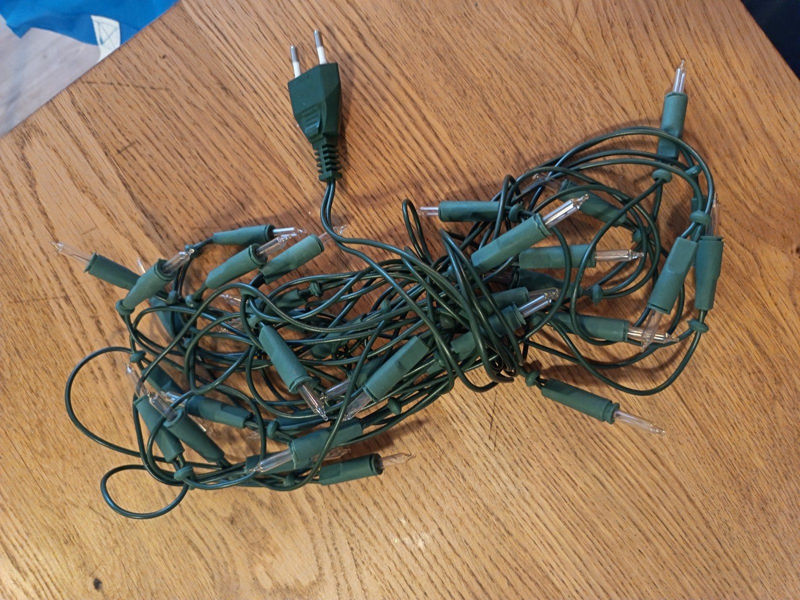 Vintage Kerstverlichting / Lichtsnoer met Mini Lampjes, Diversen, Ophalen of Verzenden