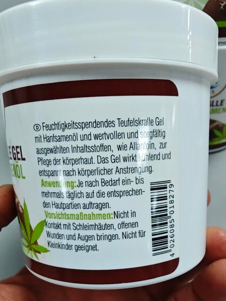 Duivelsklauw zalf met hennepzaad olie, Ophalen of Verzenden, Eco med, De, De