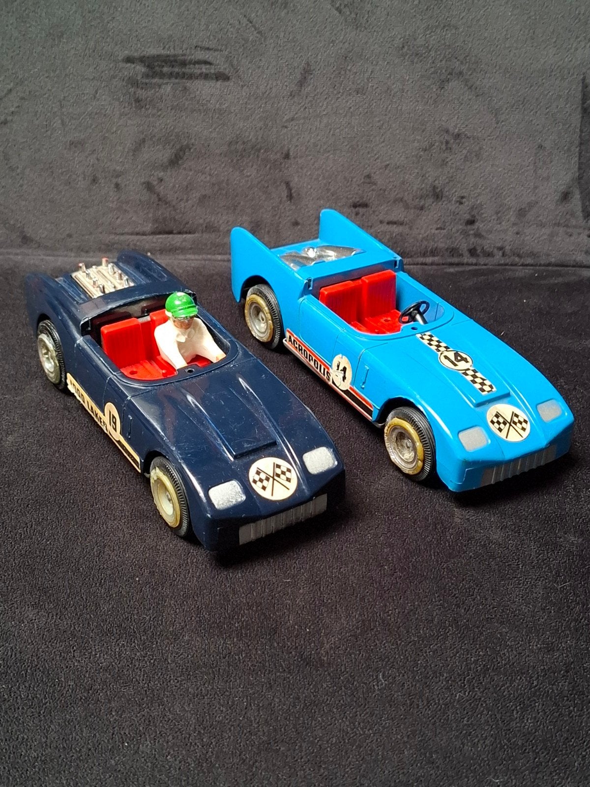 Tri-ang Rally Auto's: 1000 Lakes & Acropolis, Ophalen of Verzenden, Gebruikt