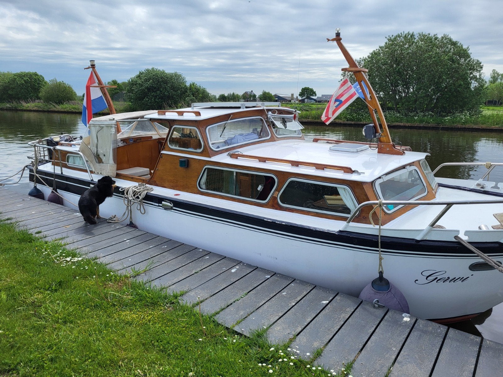 Motorkruiser one off, Watersport en Boten, Ophalen, Hout, Diesel, Toilet