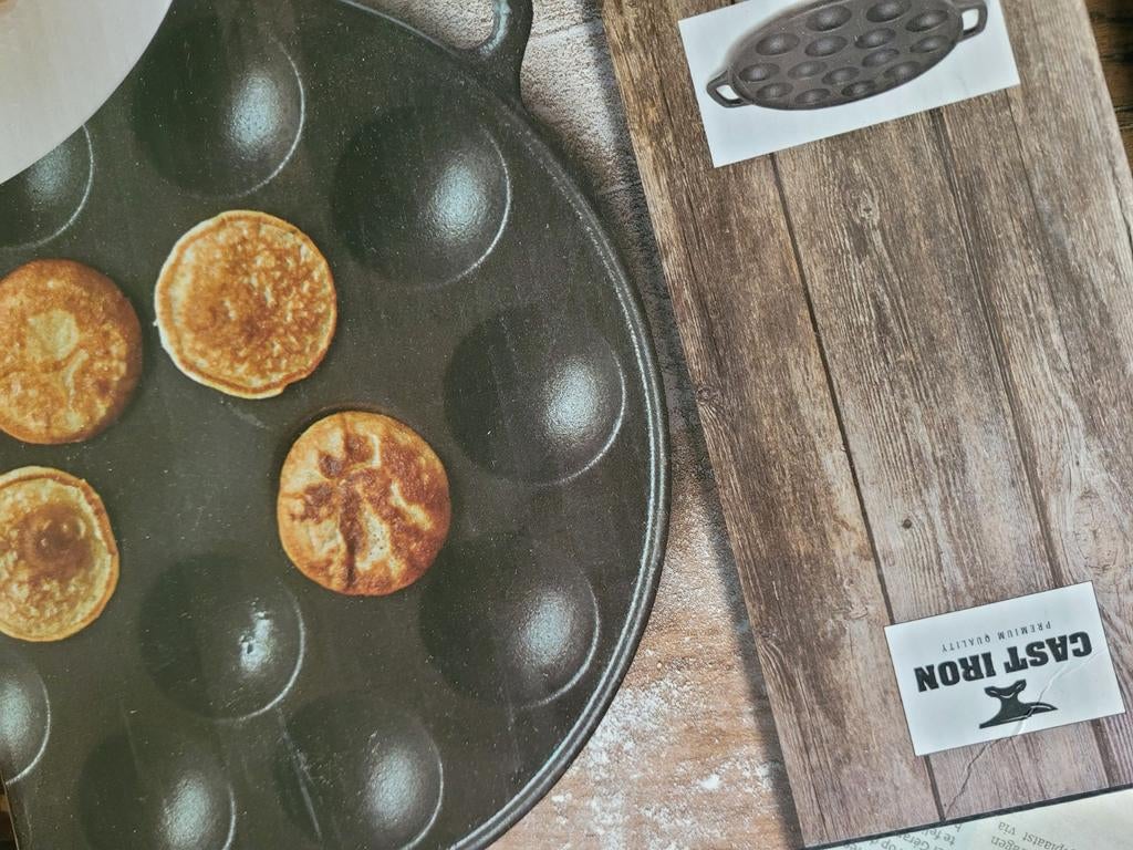 Poffertjes pan Gietijzer, Ophalen, Gietijzer, Koekenpan of Braadpan