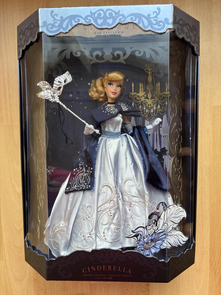 Limited doll Disney Designer Masquerade Cinderella, Ophalen of Verzenden, Nieuw, Pop