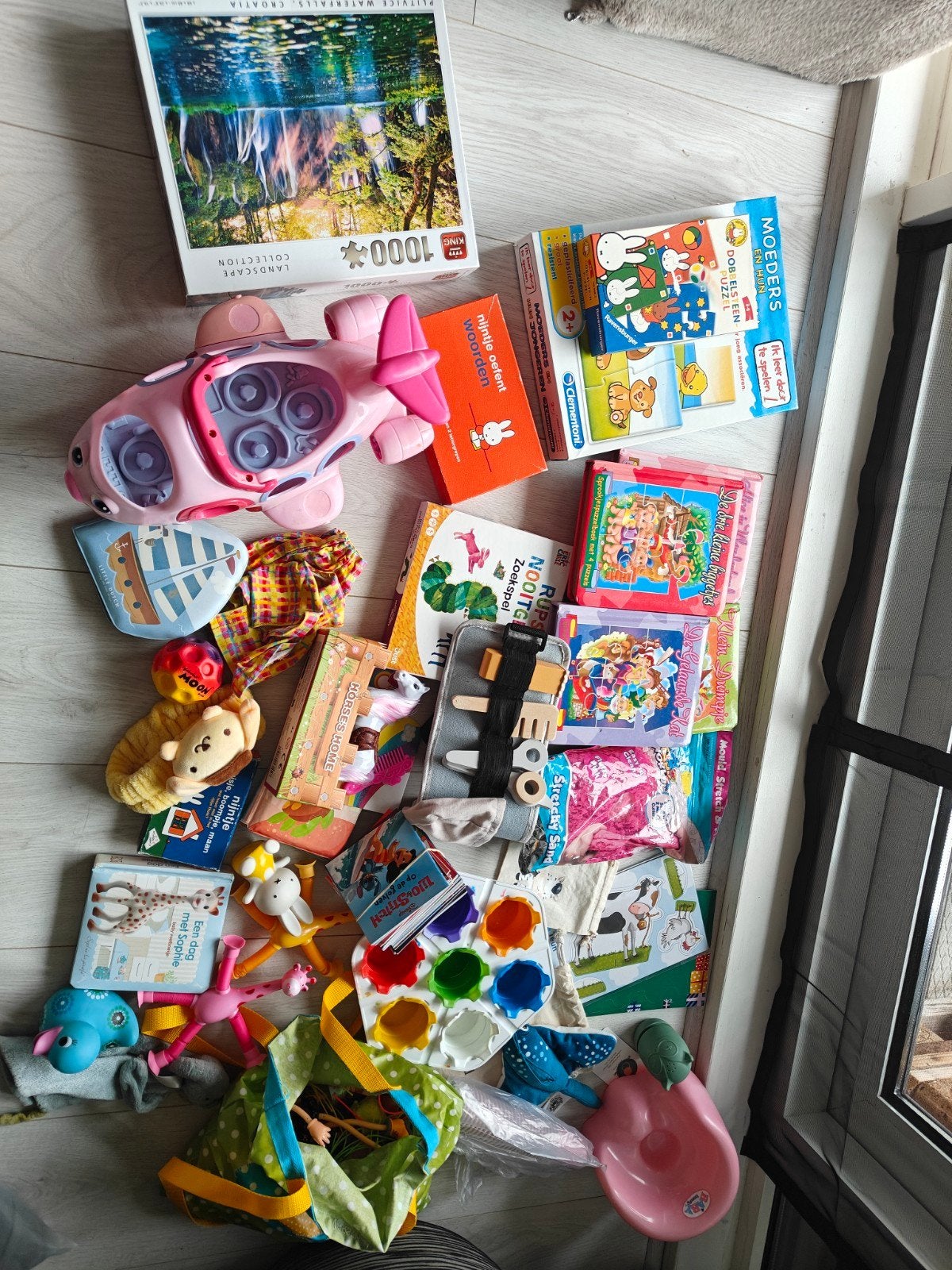 Groot speelgoedpakket: (Puzzel)boeken en speelgoed, Ophalen of Verzenden, Gebruikt, Jongen of Meisje