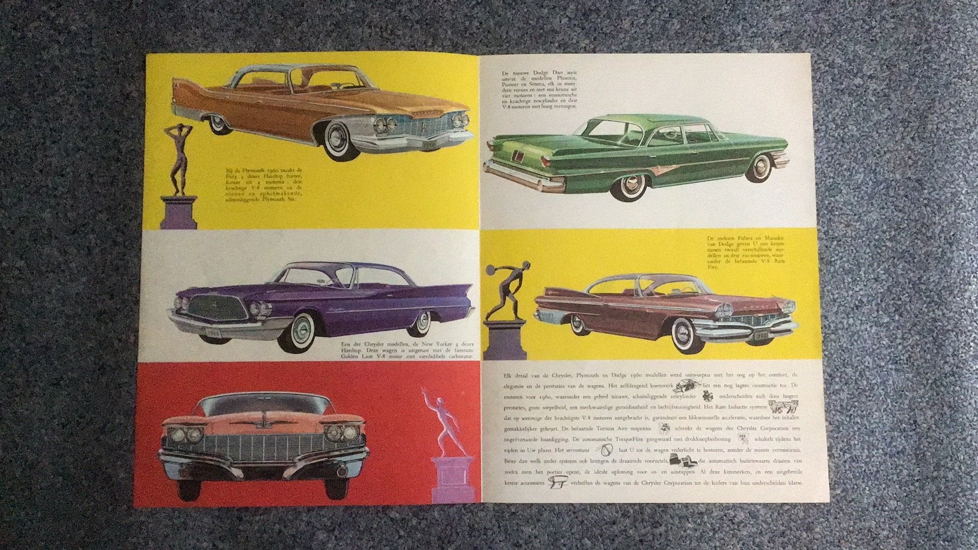 CHRYSLER FOLDER/ LEAFLET JAREN 1955 NED. TEKST UNIEK TOCH ?, Ophalen of Verzenden, Zo goed als nieuw, Overige merken