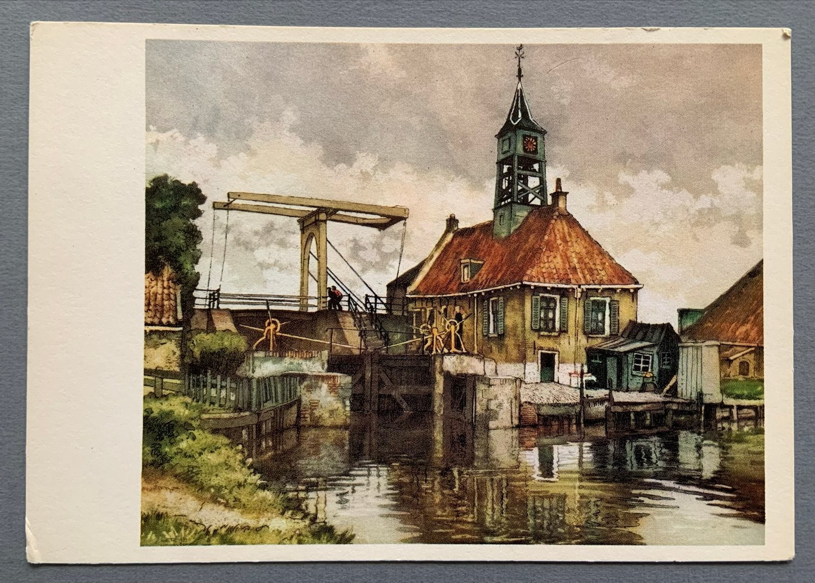 Hindeloopen, Sluiswoning - H.E. Roodenburg, Ophalen of Verzenden, 1920 tot 1940, Ongelopen, Friesland