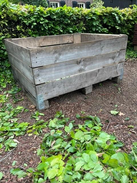2 stuks kuub kisten hout, Ophalen, Gebruikt, 100 cm of meer, Rechthoekig