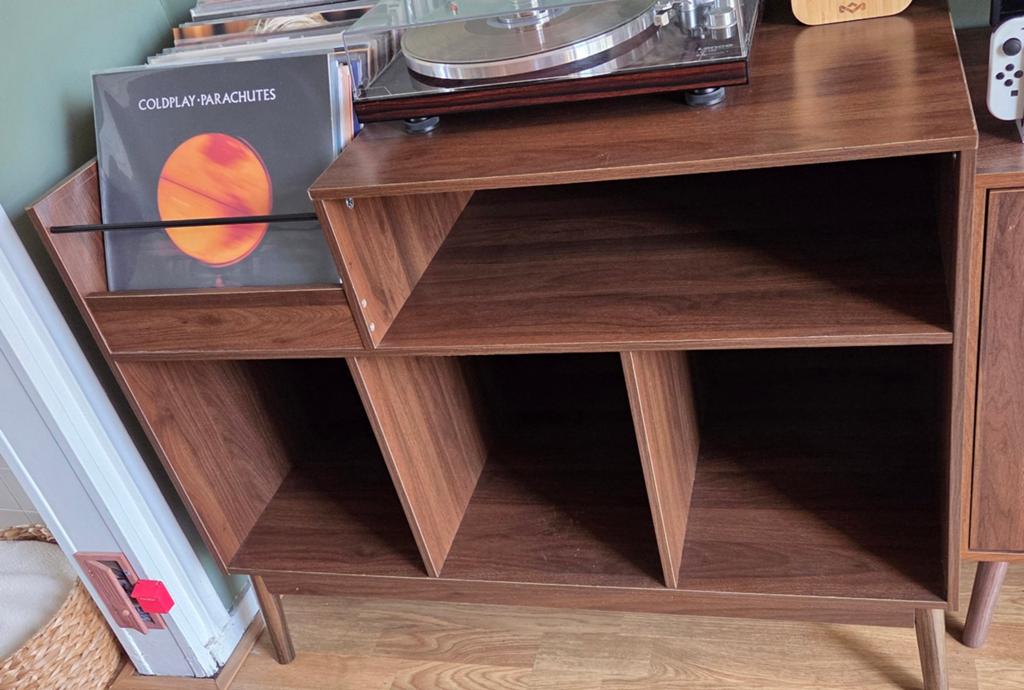 Platenspeler Kast - 100x81x48 cm - Vinyl Opbergmeubel, Ophalen, Gebruikt