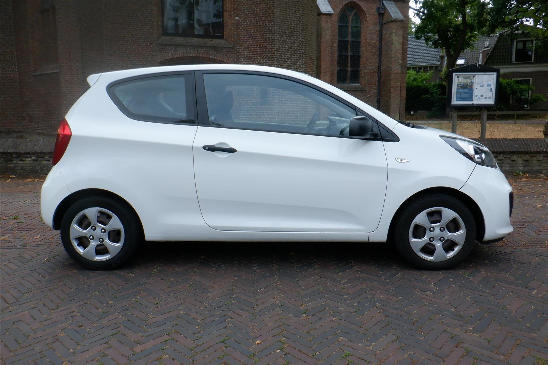 Kia Picanto 1.0 CVVT 3-DRS, Euro 5, Stof, Gebruikt, Zwart