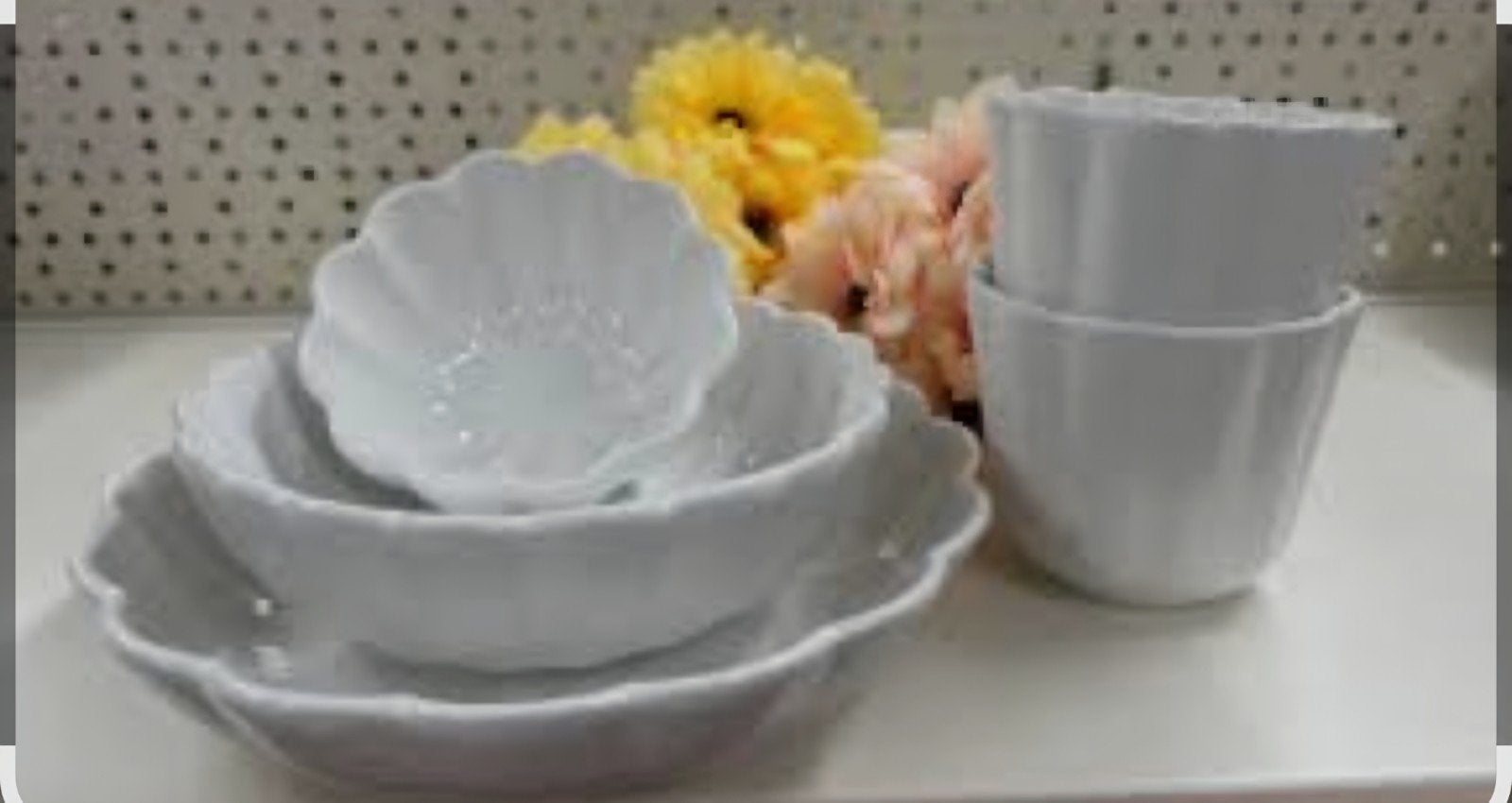 Wibra bloem servies, Ophalen of Verzenden, Nieuw, Porselein, Overige stijlen