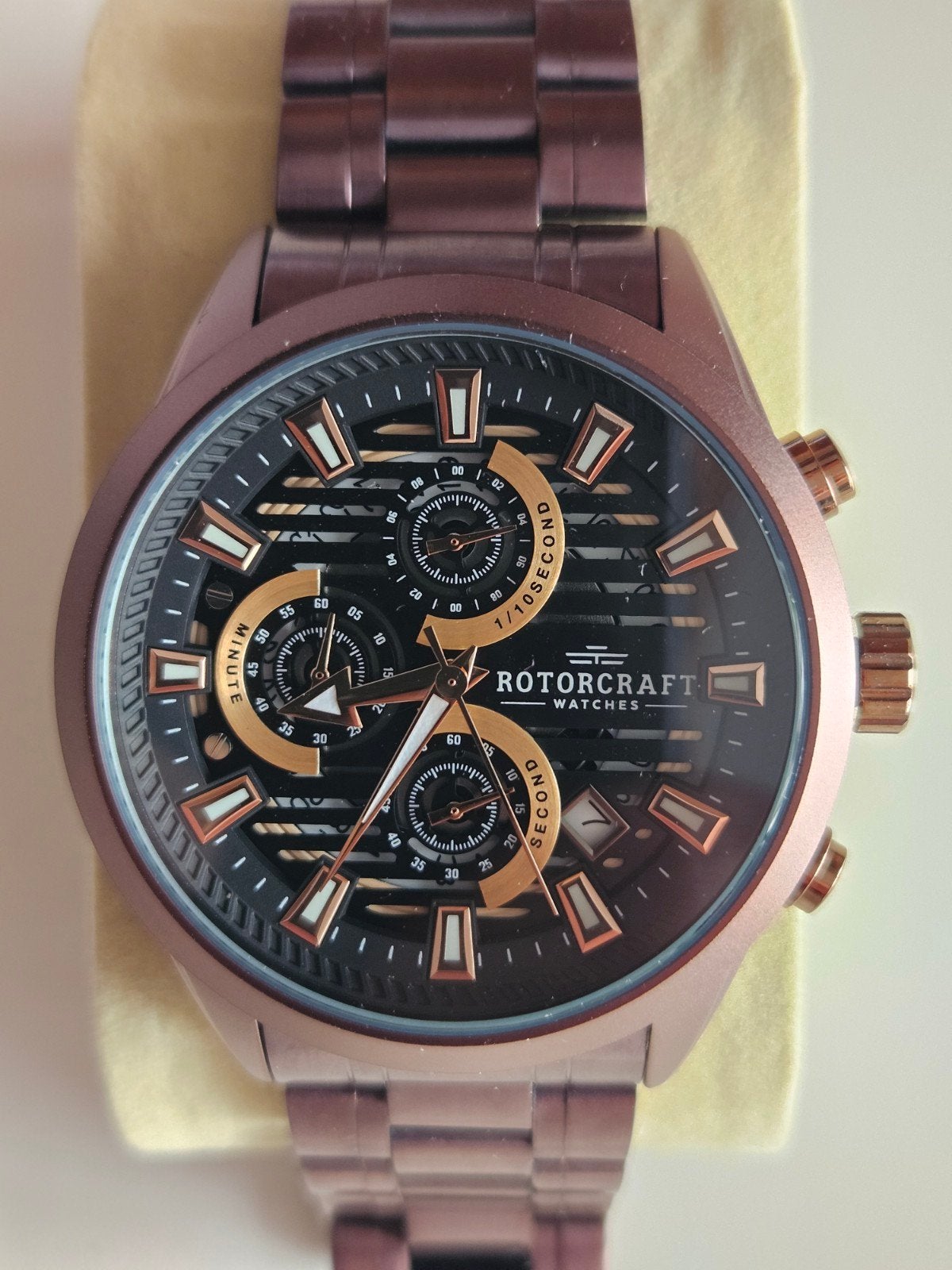 Rotorcraft Runway Series Horloge - Zo goed als nieuw, Overige merken, Staal, Staal, Polshorloge