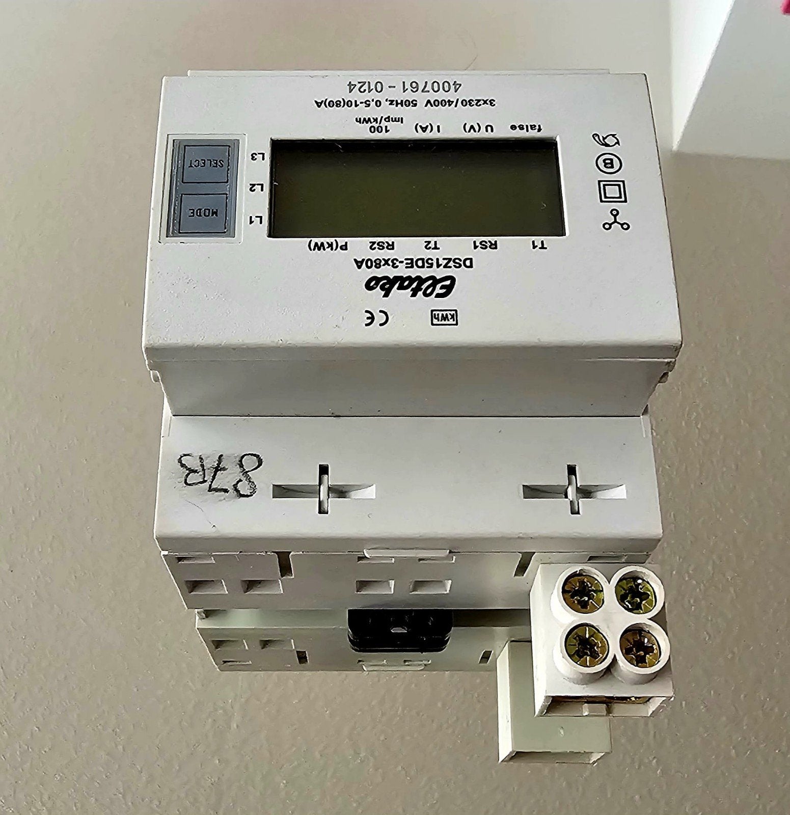 Eltako KWh meter 3-fase 80A vma, Ophalen of Verzenden, Overige typen