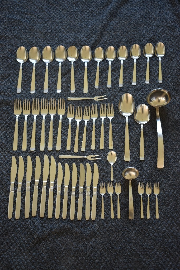 Gero Zilmeta 510 Streepjes bestekset voor 6 personen, Antiek en Kunst, Ophalen of Verzenden