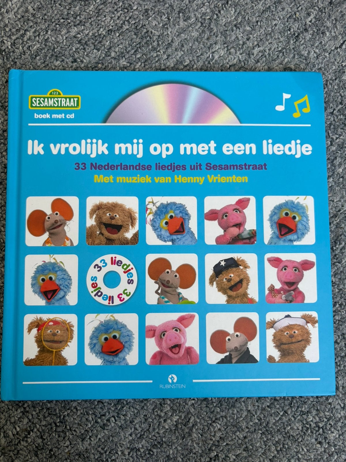 Sesamstraat boekje met CD, Cd's en Dvd's, Ophalen, Zo goed als nieuw, Verhaal of Sprookje