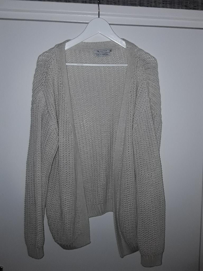 NUKUS Prachtig Beige Gehaakt Vest Maat XL, Kleding | Dames, Beige, Maat 46/48 (XL) of groter, Ophalen of Verzenden, Zo goed als nieuw