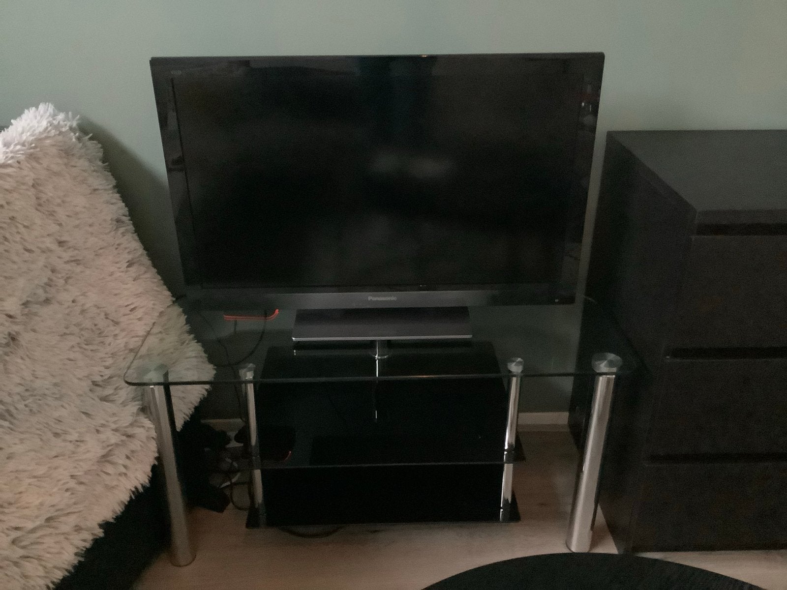 Glazen TV kast - Gratis af te halen, Ophalen, Gebruikt, 100 tot 150 cm, Glas