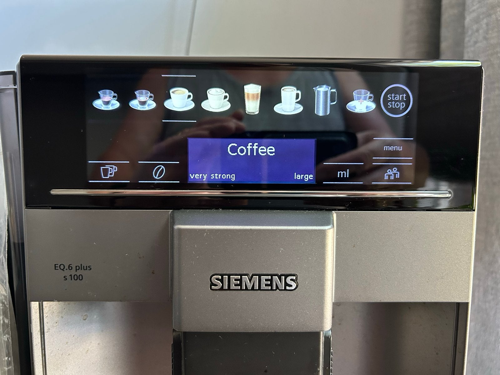 Siemens EQ.6 plus s100 volautomatische koffiemachine, Ophalen, Afneembaar waterreservoir, Koffiemachine, Koffiebonen