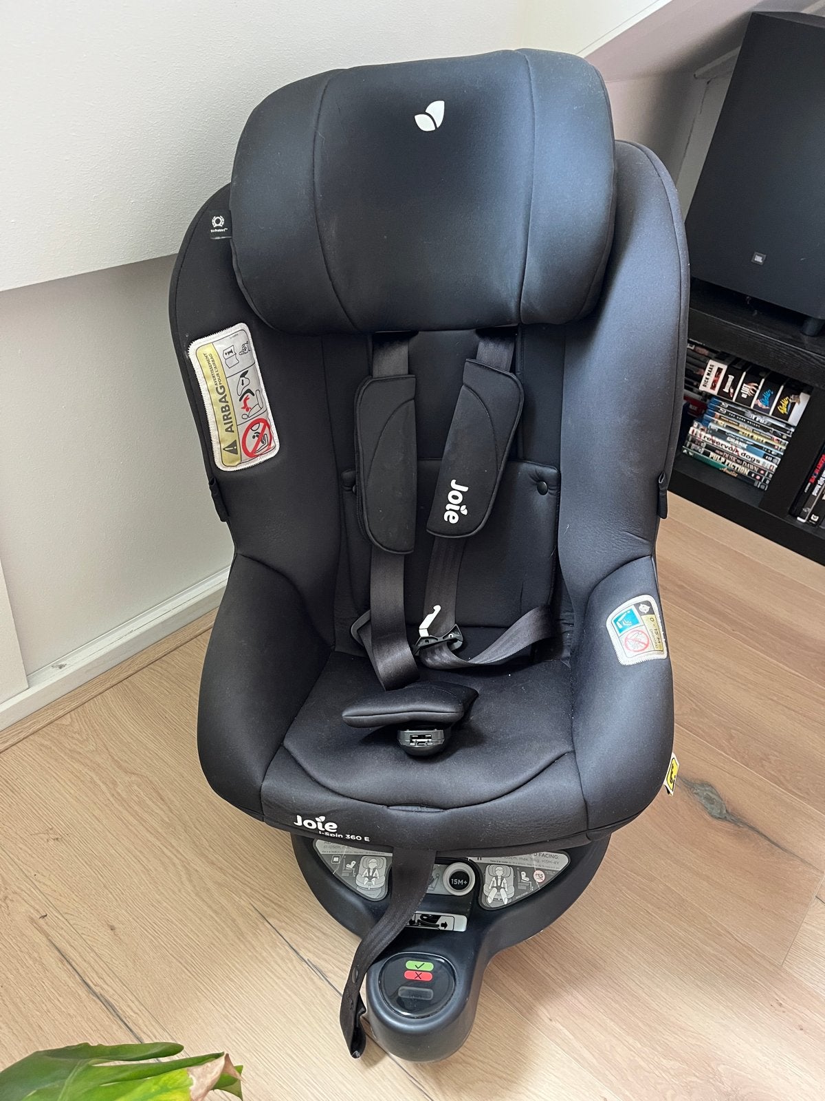 Joie i-Spin 360 E Autostoel - Zwart, 0 t/m 18 kg, Verstelbare rugleuning, Zo goed als nieuw, Isofix