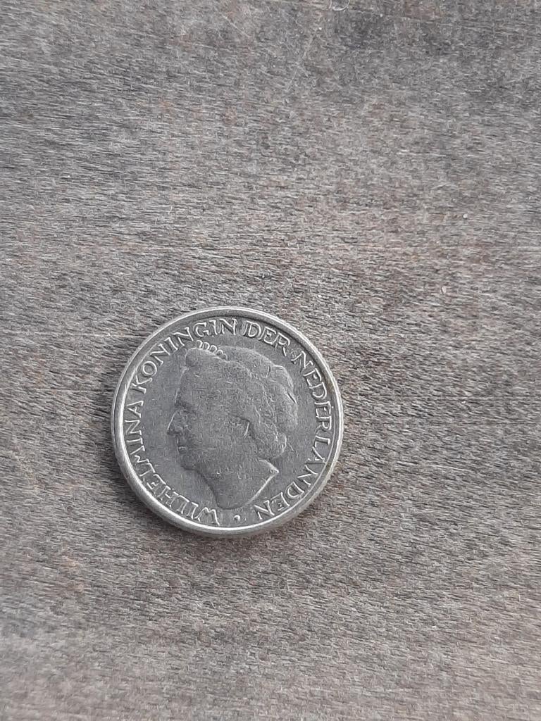 Dubbeltje Wilhelmina 1948, Postzegels en Munten, Munten | Nederland, Ophalen of Verzenden, Koningin Wilhelmina, 10 cent