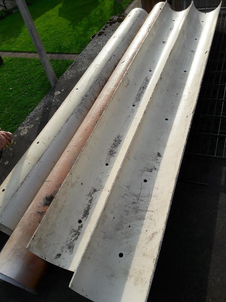 Halve PVC buizen 300/340mm,  aardbei bakken, Ophalen, Gebruikt, Pvc, 2 tot 4 meter