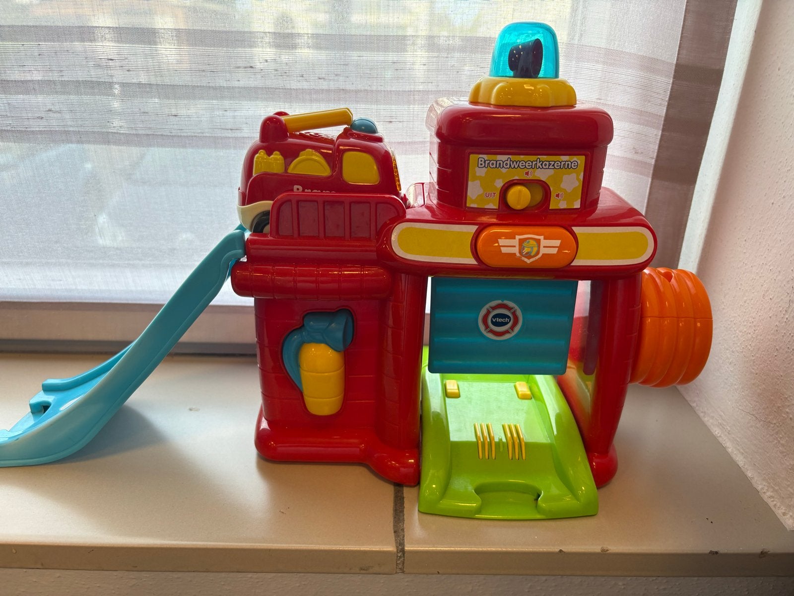 VTech Toet Toet Brandweerkazerne met Brandweerauto Bram, Ophalen of Verzenden, Gebruikt