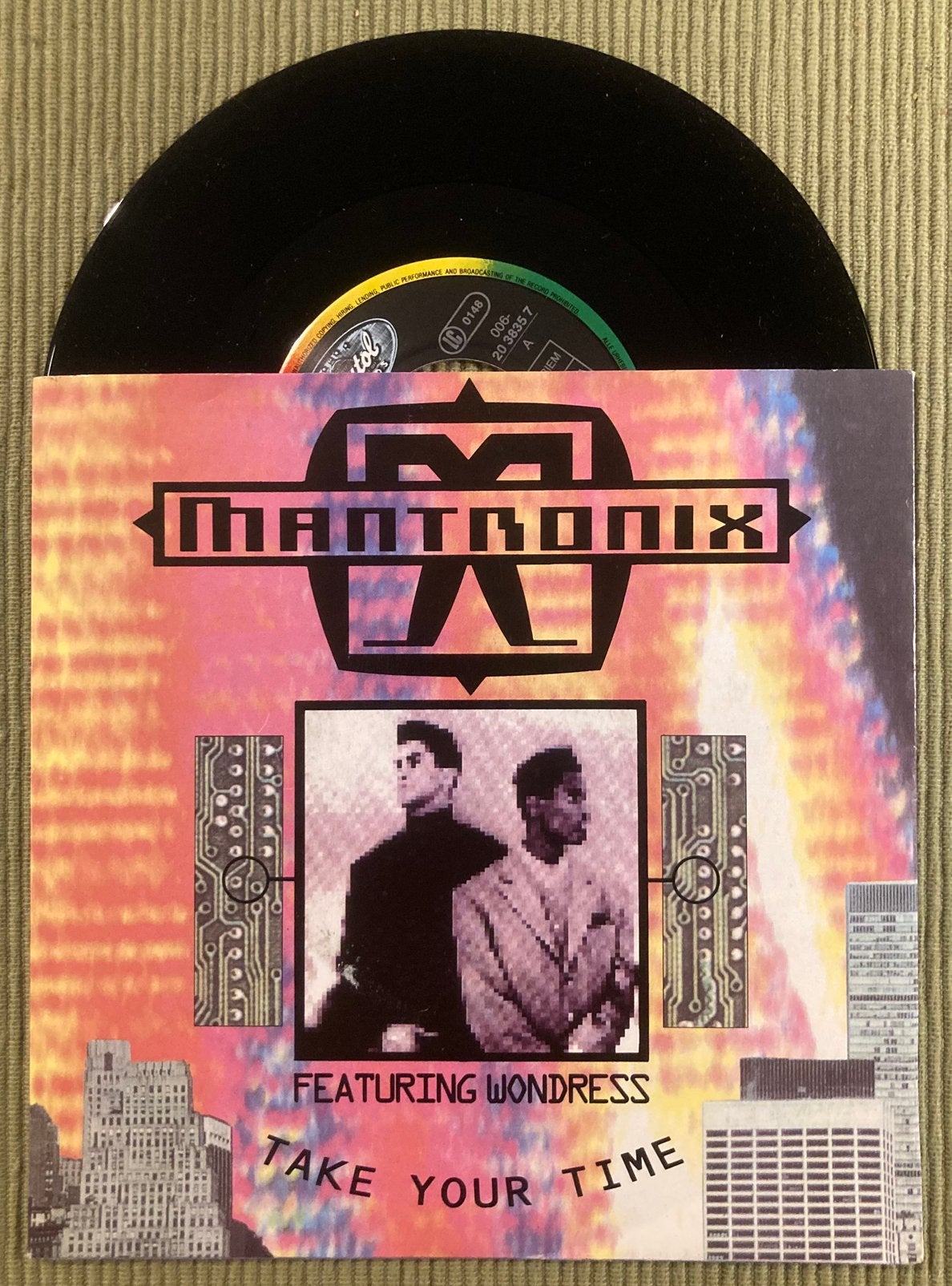 Vinyl single Mantronix feat. Wondress - Take your time, Gebruikt, 7 inch, Ophalen of Verzenden, Dance en House
