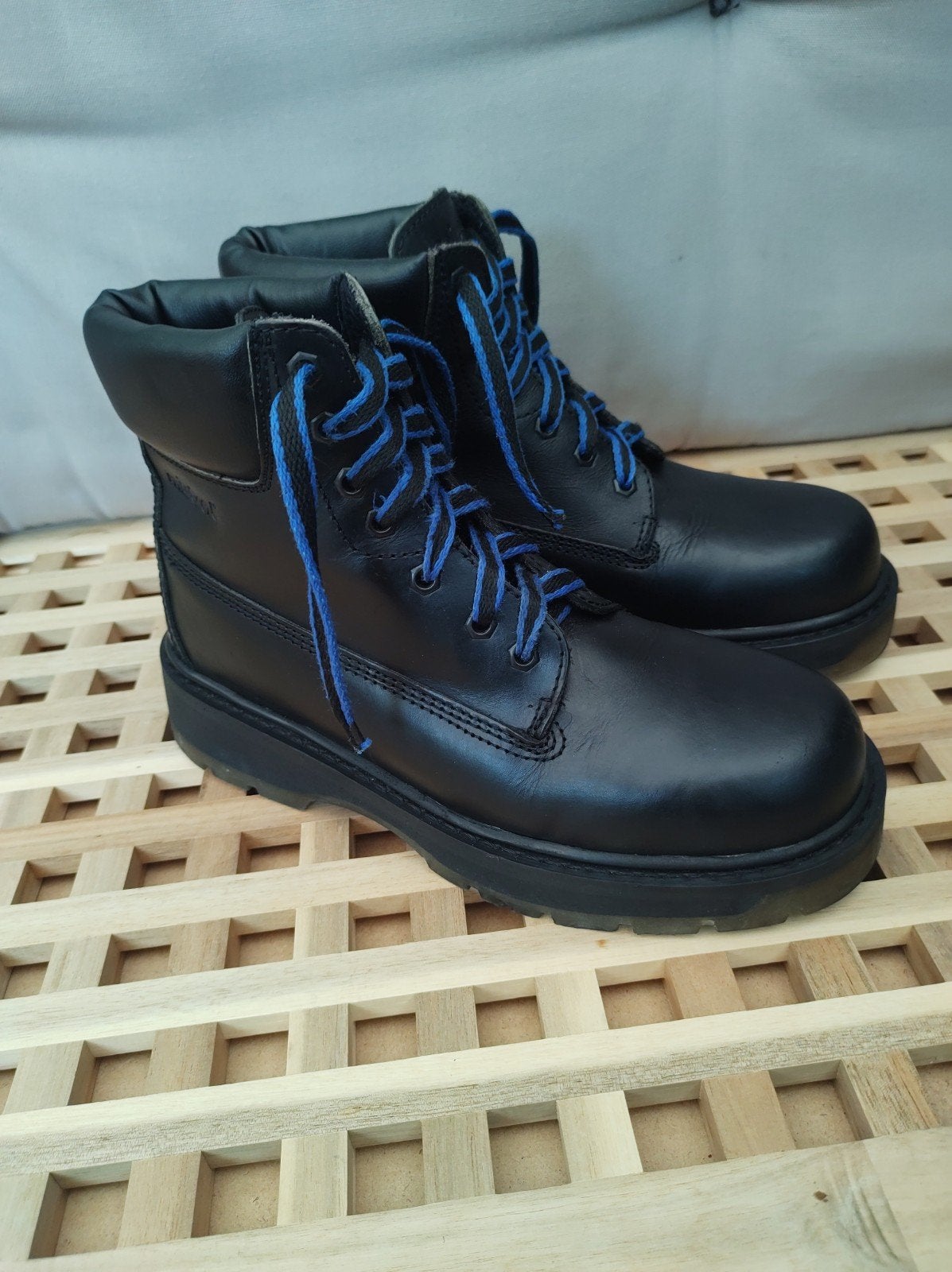 Zwarte Mistral leren boots, maat 39, Kleding | Dames, Verzenden, Zwart, Lage of Enkellaarzen, Zo goed als nieuw