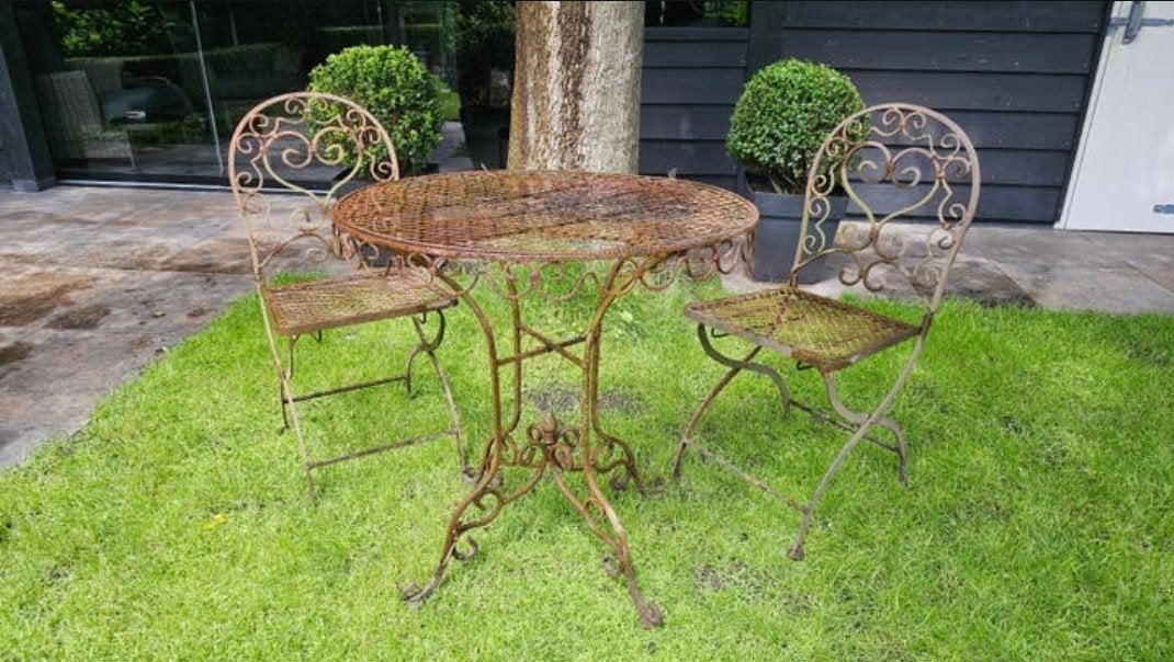 Sfeervolle tuinset, Ophalen